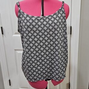 Lane Bryant 26/28 Cami Camisole Tank Silky Blouse Top Adjustible Straps